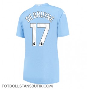 Manchester City Kevin De Bruyne #17 Replika Hemmatröja Damer 2023-24 Kortärmad